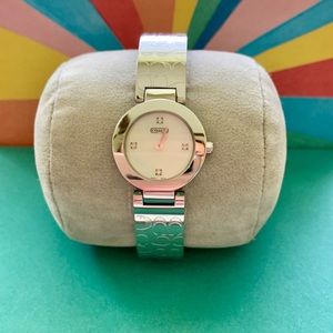 Coach Stainless Steel Signature Logo Watch
